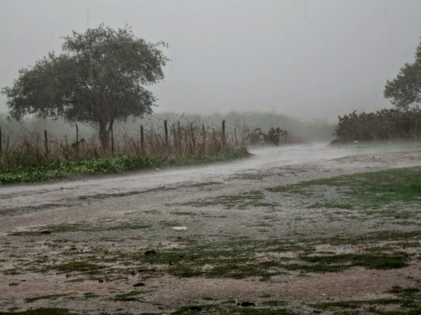 As chuvas banharam várias comunidades no Seridó até a madrugada deste sábado (Foto: Reprodução)