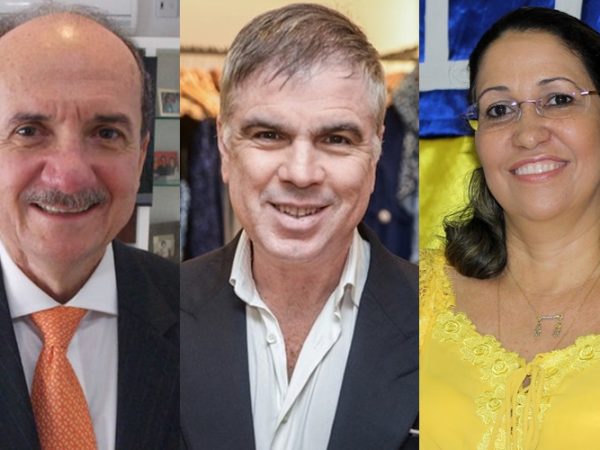 Cláudio Santos, Flávio Rocha e Clorisa Linhares (DIVULGAÇÃO)