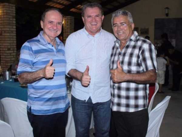 Cláudio Santos, Marcelo Alecrim e Tião Couto em recente evento na cidade de Mossoró - Divulgação