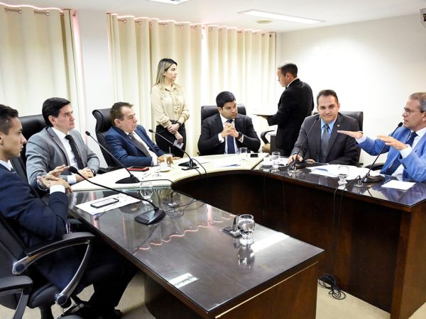 Reunião na Comissão de Constituição, Justiça e Redação (CCJ) da Assembleia Legislativa — Foto: Eduardo Maia