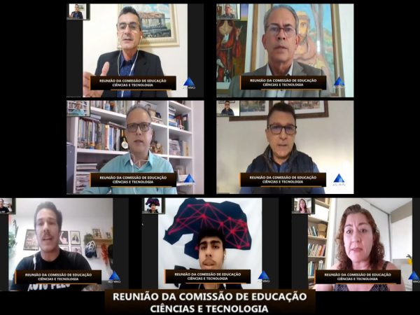 Videoconferência com a participação dos reitores eleitos e não empossados para os Institutos Federais do RN — Foto: João Gilberto
