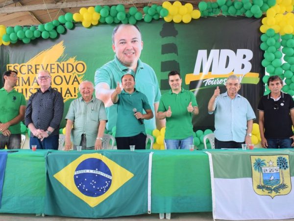 A convenção reuniu centenas de apoiadores do MDB que querem escrever uma nova história em Touros — Foto: Divulgação