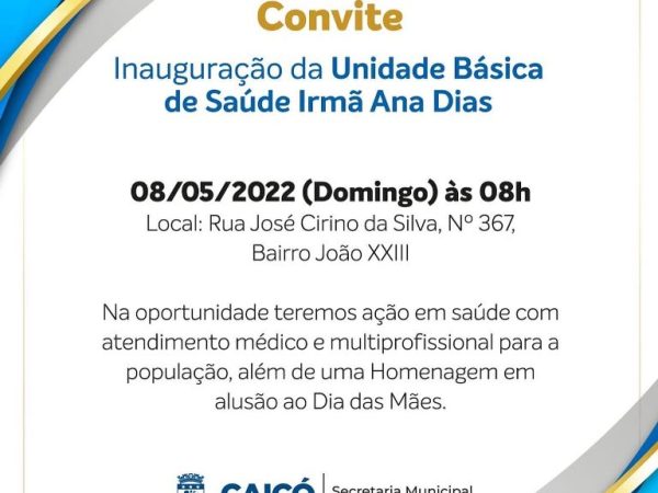 O prefeito Dr. Tadeu inaugurará três importantes obras neste domingo (8) em Caicó. — Foto: Divulgação