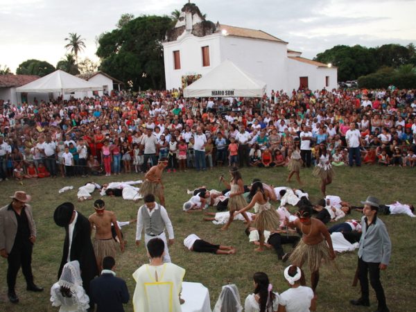 A Festa está acontecendo na Comunidade de Cunhaú, em Canguaretama — Foto: Assessoria.