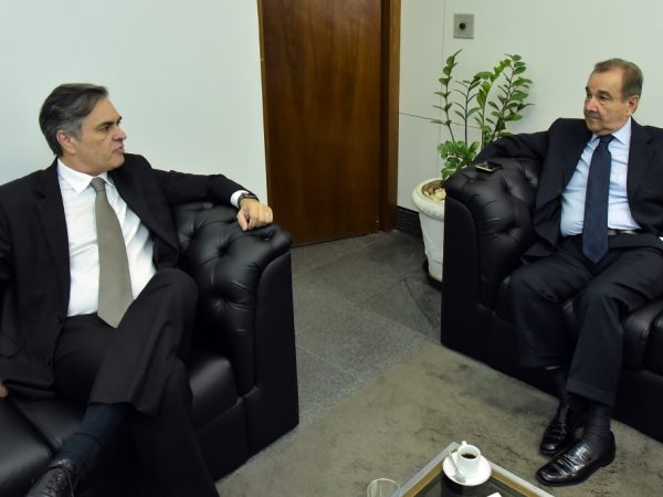 José Agripino se reuniu com o presidente em exercício da Casa, senador Cássio Cunha Lima (PSDB-PB) (Foto: Divulgação)
