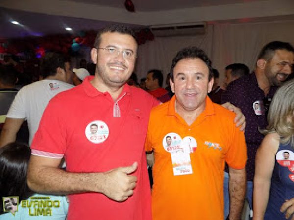 Vereador Maykon Nunes ao lado do candidato a Deputado Federal Gilvan Alves. Foto: Evando Lima / Blog do Evando Lima 