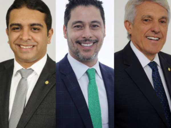 Na imagem: Deputados Fernando Rodolfo (PE), Marcio Alvino (SP) e João Maia (RN). — Foto: Reprodução