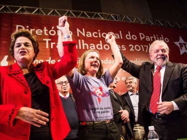 Dilma, Lula e Gleisi: os três foram denunciados pela PGR - Reprodução