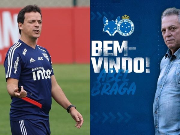 Instabilidade provoca uma demissão de técnico a cada duas rodadas — Foto: Rubens Chiri /saopaulofc.net/Reprodução/Twitter do Cruzeiro