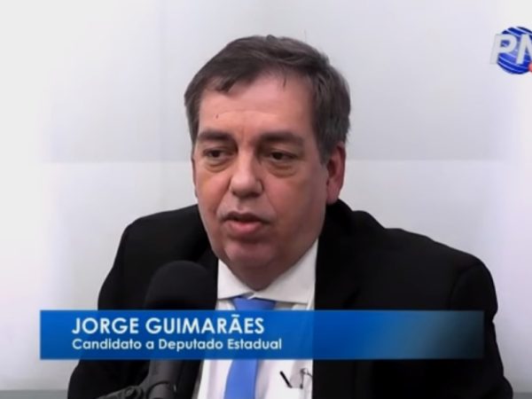 Candidato a deputado estadual Dr. Jorge Guimarães no PNTV (Foto: Reprodução)