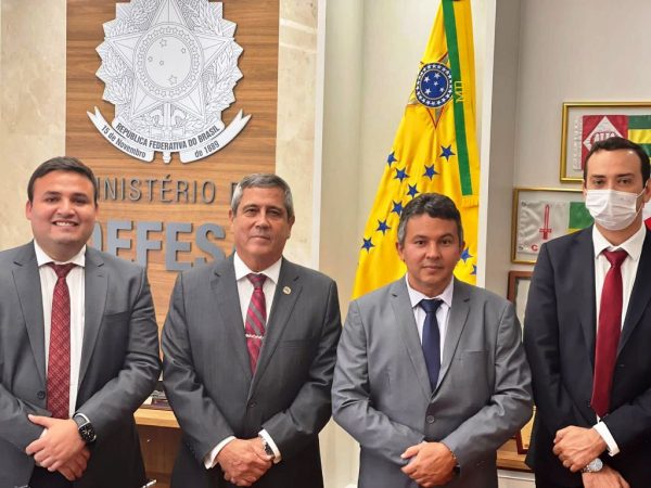 Acompanhou Dr. Tadeu, o presidente da Câmara, Ivanildo do Hospital e o secretário de Planejamento, Danilo Lopes. — Foto: Divulgação