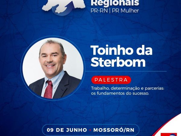 Convite para o IV Encontro Regional do Partido da República em Mossoró (Crédito: Divulgação)