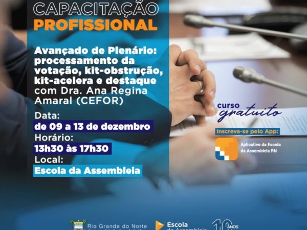 A disciplina vai abordar o estudo de temas avançados relativos ao Processo Legislativo brasileiro  — Foto: Assessoria de Comunicação