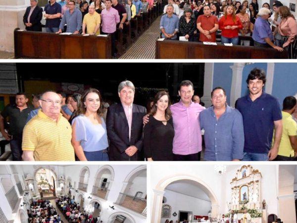 Familiares e amigos lotaram a Igreja Matriz de Nossa Senhora dos Prazeres, em Goianinha (Crédito: Divulgação/Assessoria)