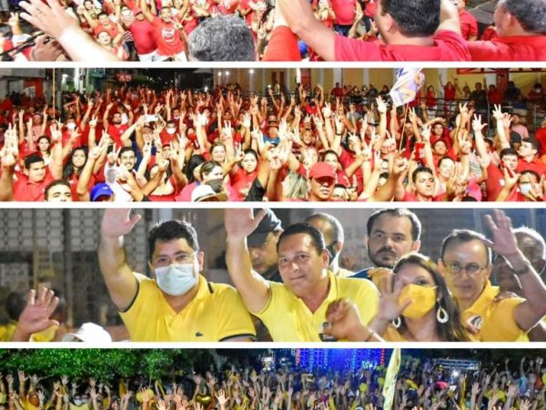 Presidente do PSDB e deputado Ezequiel Ferreira participou de mobilizações em Angicos e Ipanguaçu — Foto: Divulgação