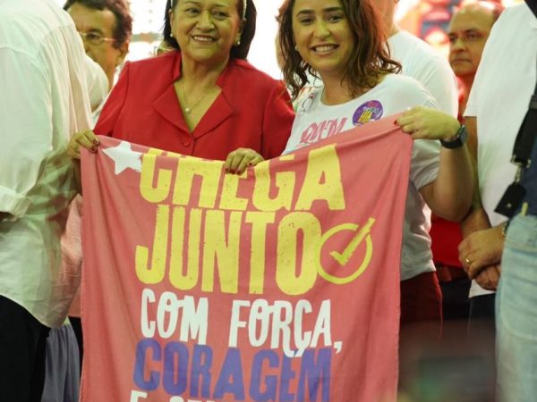 No discurso, a governadora Fátima Bezerra destacou o nome de Samanda Alves. — Foto: Divulgação
