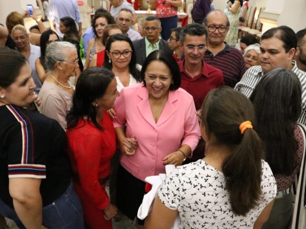 Fátima esteve acompanhada do deputado eleito e ex-prefeito de Parelhas, Francisco do PT — Foto: Demis Roussos