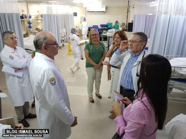 Fiscalização no Hospital Monsenhor Walfredo Gurgel/Clovis Sarinho — Foto: Blog Ismael Souza