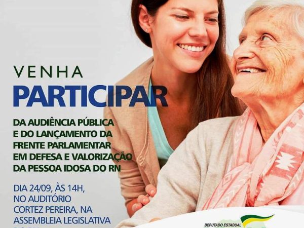 O lançamento acontecerá no Auditório Cortez Pereira, da Assembleia Legislativa do Rio Grande do Norte — Foto: Assessoria.