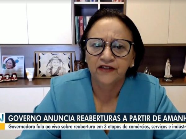 Fátima Bezerra em entrevista ao Bom Dia RN desta terça (30) — Foto: Reprodução/Inter TV Cabugi
