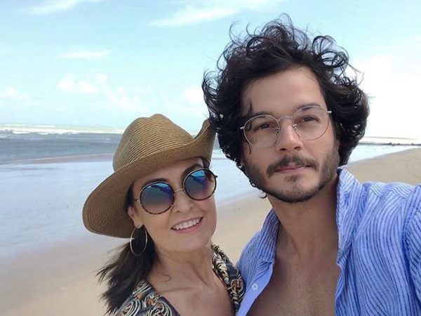 Jornalista Fátima Bernardes e o namorado Túlio Gadelha - © Reprodução/Instagram