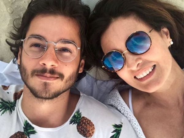 A primeira imagem do casal foi postada pela apresentadora da Globo em sua conta no Instagram (Reprodução / Instagram)