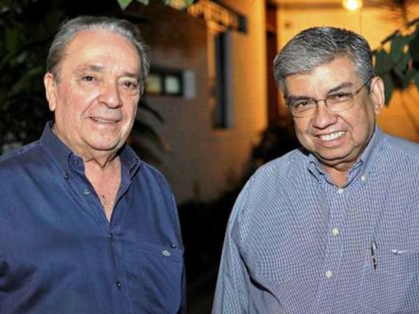 Ex-senador Geraldo Melo e o senador Garibaldi Alves Filho (Foto: Reprodução)