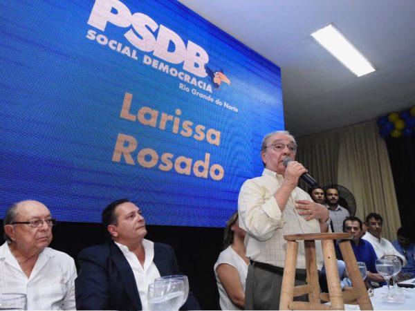 Geraldo Melo na reunião extraordinária do PSDB em Natal (Foto: Divulgação/Assessoria)