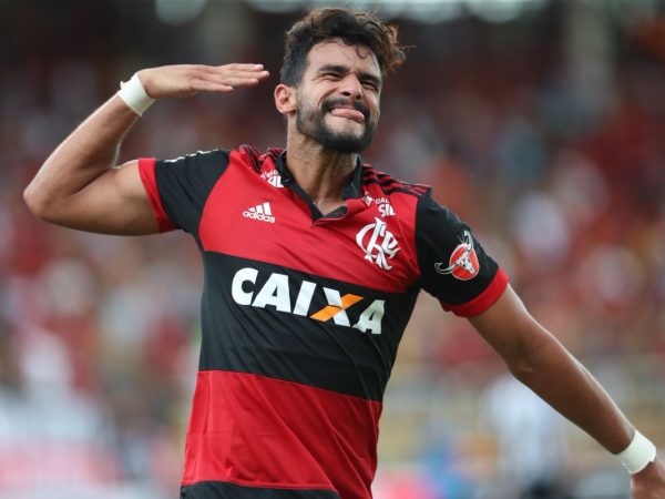 Henrique CeiFLAdor fez seu primeiro gol com a camisa do Flamengo (Foto: Gilvan de Souza/Flamengo)