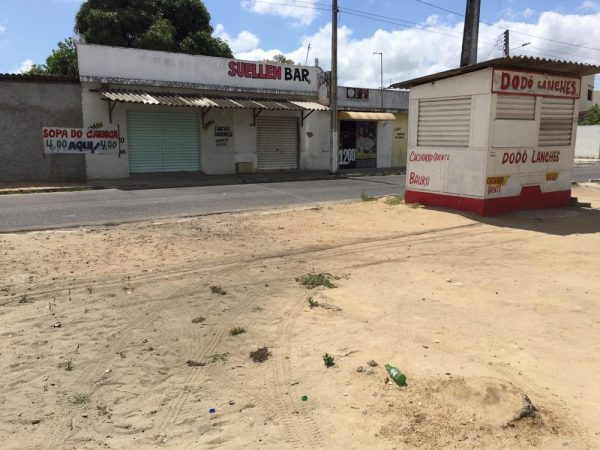 Homem foi morto após uma discussão em um bar em Parnamirim — Foto: Rafael Lopes/Inter TV Cabugi