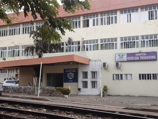 Atualmente, o Hospital Giselda Trigueiro é a unidade com maior número de UTIs para Covid na rede pública. — Foto: Sérgio Henrique Santos/Inter TV Cabugi