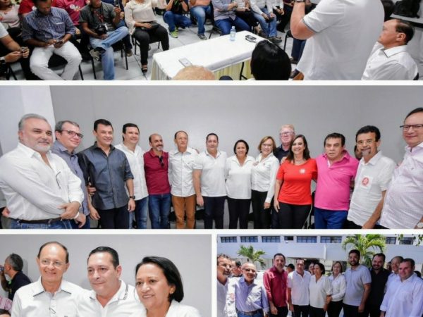 Candidata Fátima Bezerra se mostrou fortalecida com a chegada dos novos apoios (Crédito das imagens: Divulgação)