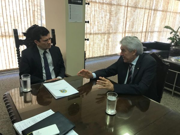 Ministro Sérgio Moro se mostrou extremamente interessado no projeto — Foto: Divulgação/Assessoria