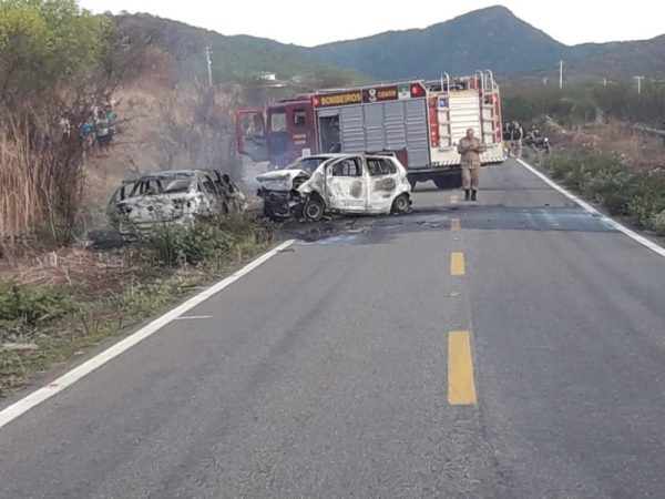 O acidente provocou comoção na população de Jucurutu — Foto: Reprodução