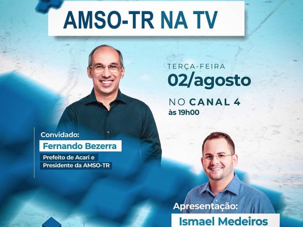 Apresentado por Ismael Medeiros, o primeiro programa receberá o presidente, Fernando Bezerra. — Foto: Divulgação