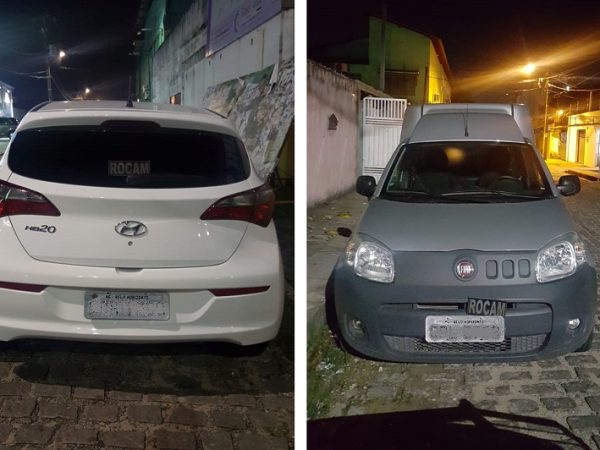Os veículos foram recuperados no Bairro Potengi — Foto: PM/RN.
