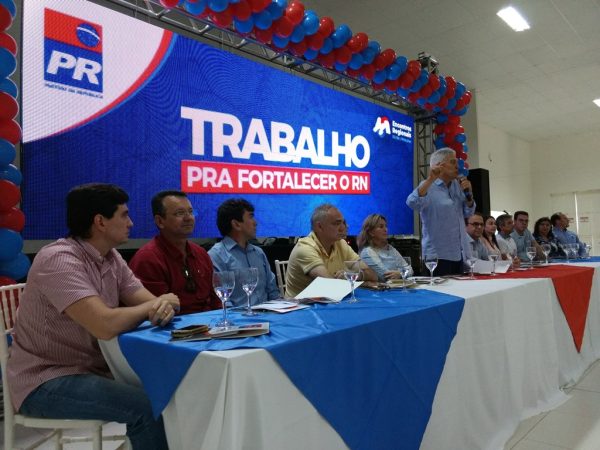 O presidente estadual do Partido da República, João Maia conduziu o evento no Cellebre Recepções em Caicó (Foto: Josimário Nunes)