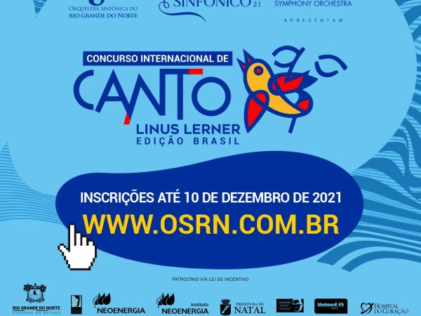 Com mais de R$ 26 mil reais em prêmios, Concurso tem parceria com a Orquestra Sinfônica do Rio Grande do Norte e incentiva cantores líricos do país — Foto: Assessoria