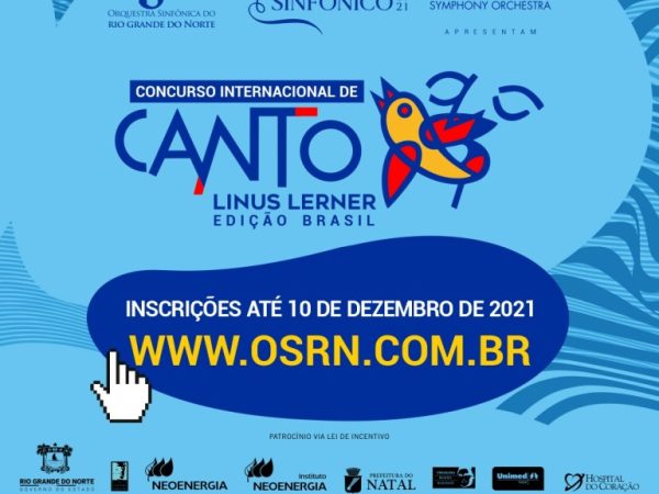 Concurso tem parceria com a Orquestra Sinfônica do Rio Grande do Norte e incentiva cantores líricos do país. — Foto: Divulgação
