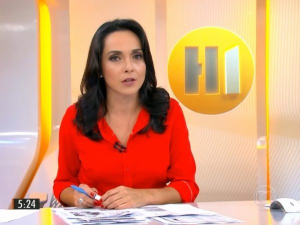 Izabella Camargo apresentou telejornais na emissora e estava afastada para tratar da Síndrome de Burnout (Foto: Reprodução/TV Globo)