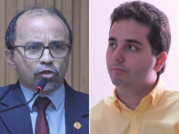 Candidatos a deputado em 2018 Sandro Pimentel (PSOL) e Jacó Jácome (PSD) — Foto: José Aldenir / Agora RN