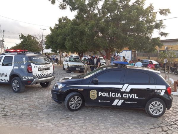 Segundo a PM, a troca de tiros ocorreu da disputa de facções na região. — Foto: Sérgio Henrique Santos/Inter TV Cabugi