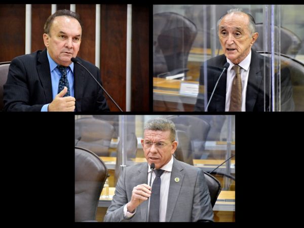 Os deputados se pronunciaram com reivindicações na Assembleia Legislativa. — Foto: João Gilberto
