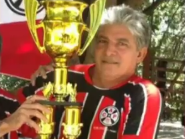 Lázaro de Tiquinha, ex-jogador do Clube Atlético Piranhas (CAP) - Reprodução/Arquivo pessoal