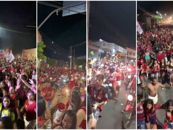 Manifestações dos que defendem o nome de Lula para o Planalto. — Foto: Reprodução