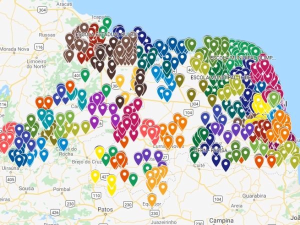 TRE-RN lançou mapa com os locais de votação pelo Estado (Foto: Reprodução)