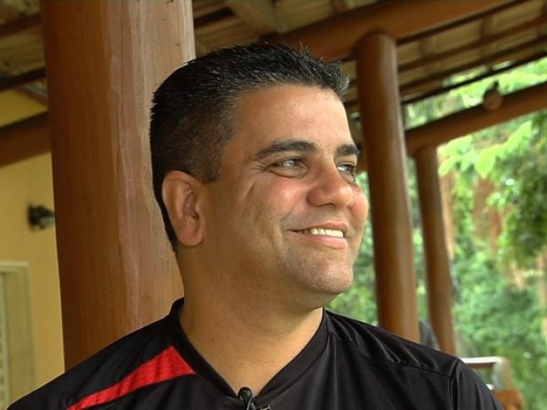Marcelo Cabo, técnico do Atlético-GO (Foto: Reprodução/TV Anhanguera)