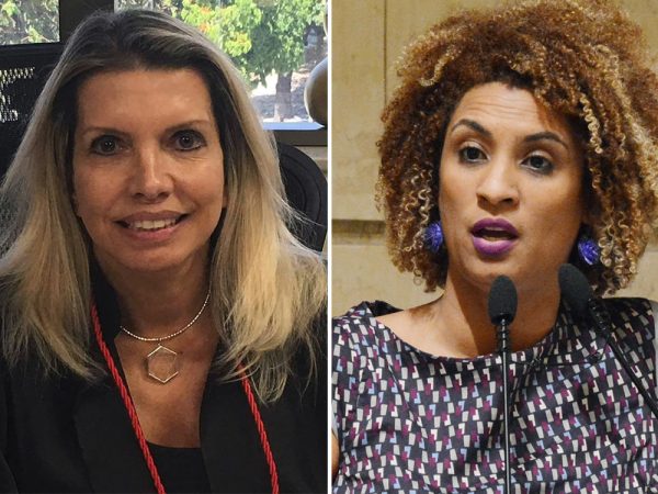 A desembargadora Marília Castro Neves e a vereadora Marielle Franco (Renan Olaz/CMRJ/.)
