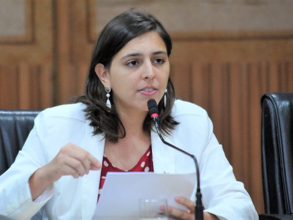 Vereadora de Natal e deputada federal eleita Natália Bonavides (Foto: Elpídio Júnior / CMN)