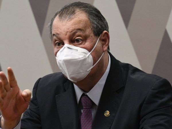Senador Omar Aziz, presidente da CPI da Covid. — Foto: Marcelo Camargo/Agência Brasil